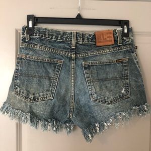 Ralph Lauren Distressed Denim Shorts